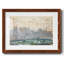 Paysage d'hiver avec ciel du soir, 1870 - Reproduction encadrée rustique avec tableau mat-2058761046-2058761047
