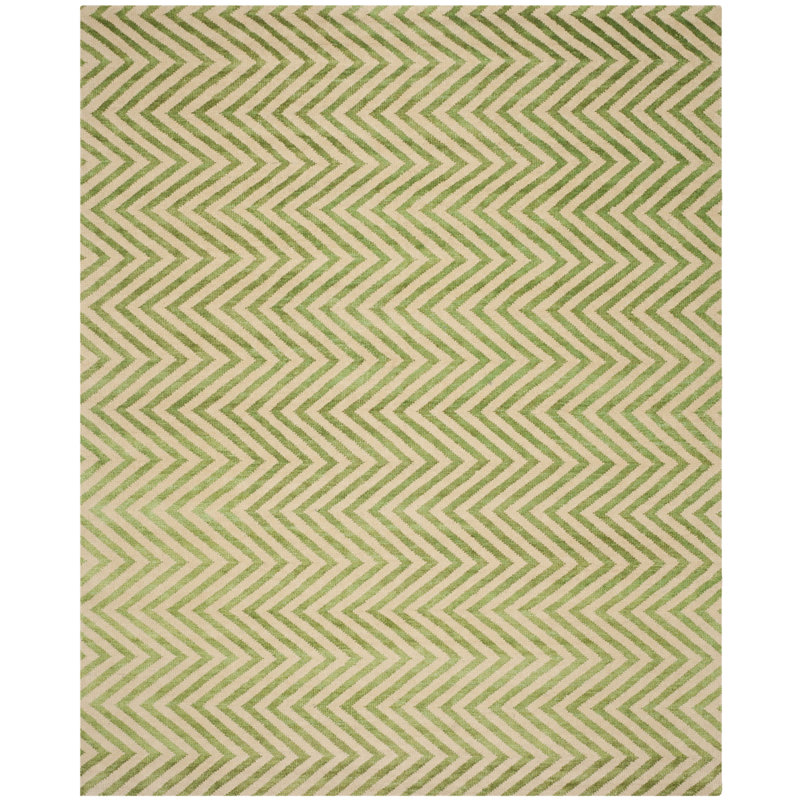 Chevron Cotton Hand Woven Area Rug, Rectangle 152 x 244cm