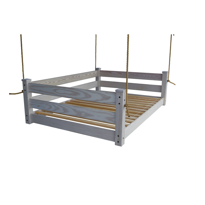 Devell Hanging Daybed, Homestead Gray Stain, Full / Double