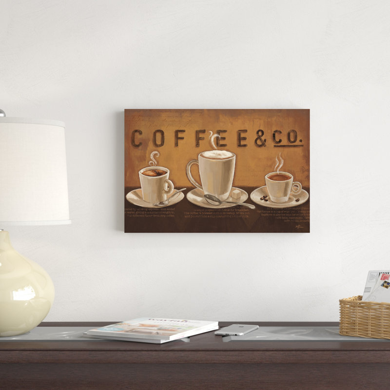 «Coffee And Co VI» par Janelle Penner, impression sur toile tendue, H 12 po x l 18 po