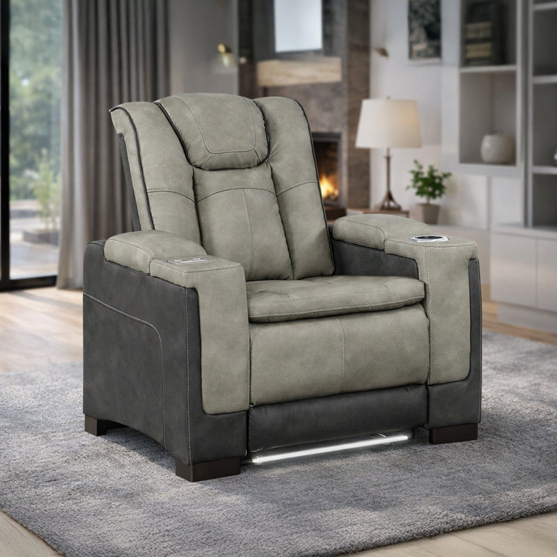Fauteuil inclinable Bruno gris, Gris