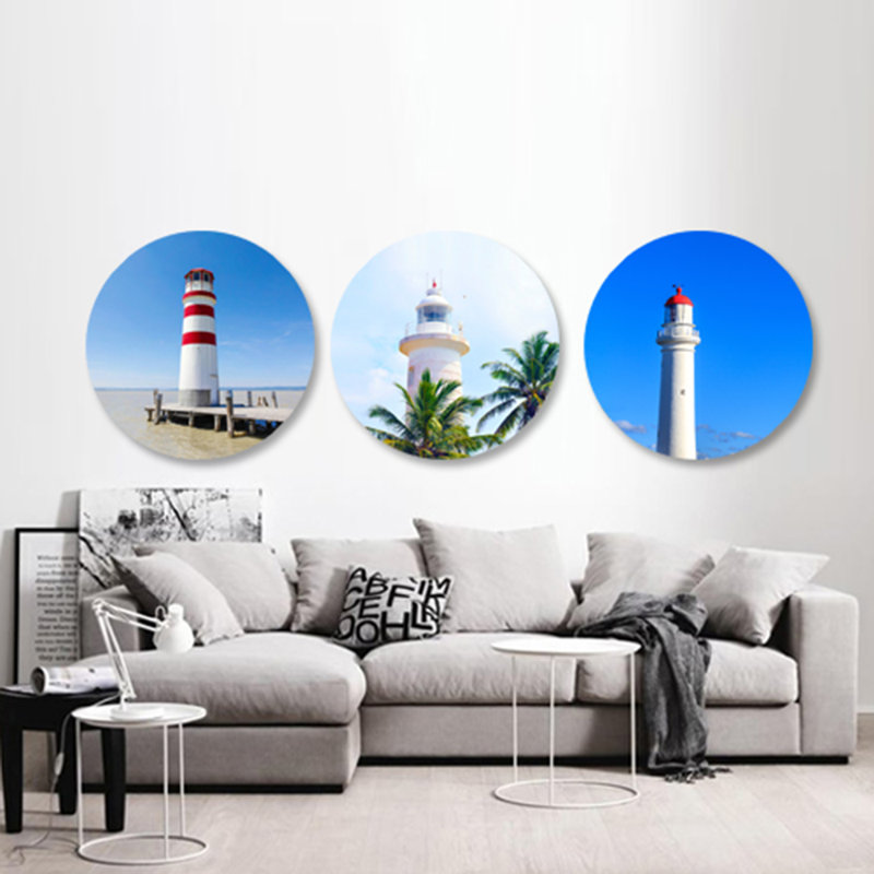 Light House Series, Two Print, 24" H x 24" W x 1.5" D