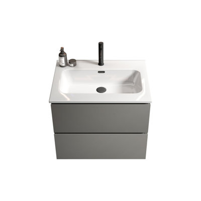 Grand meuble-lavabo flottant avec rangement