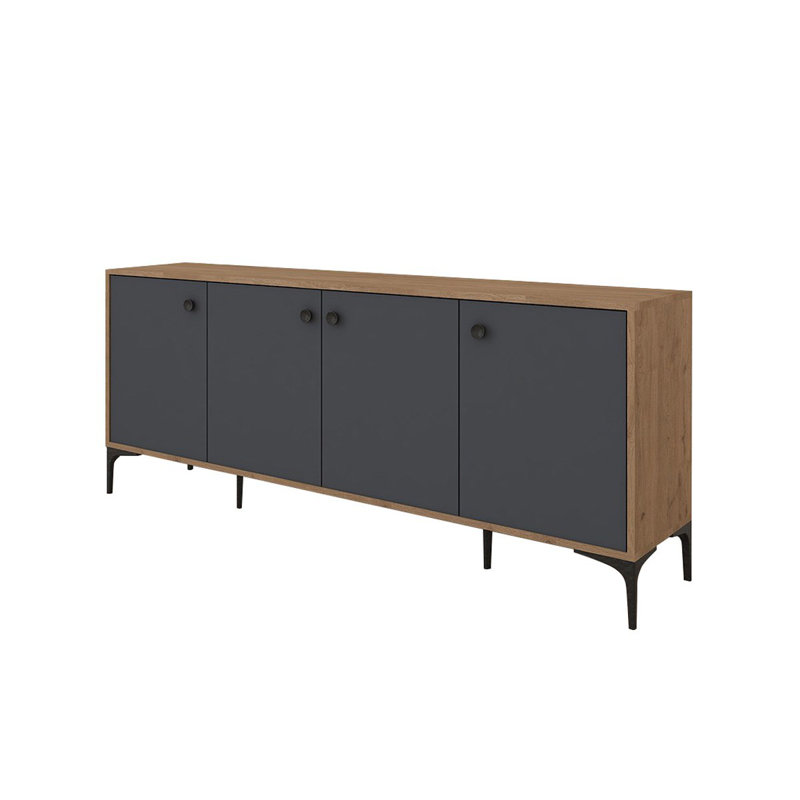 Nafiye Console, Oak/Anthracite