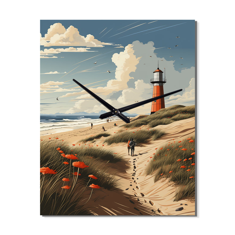 Yampa - Horloge murale plage, Grand