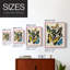«Collage Butterflies II», reproduction encadrée - bois massif-921157086-921157087