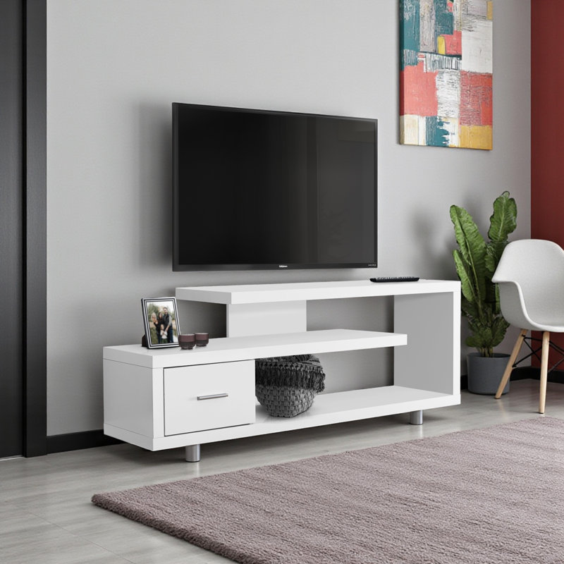 Meuble télé 60 po Cielle, White