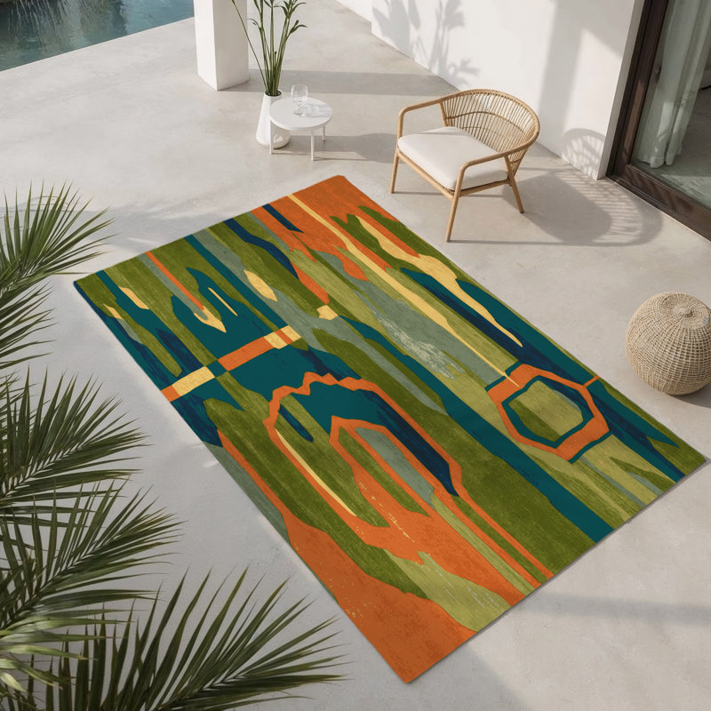 Meadow Rush Indoor And Outdoor Area Rug, Rectangle 4' x 6'
