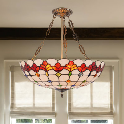 Tiffany Style 5-head Pendant Light