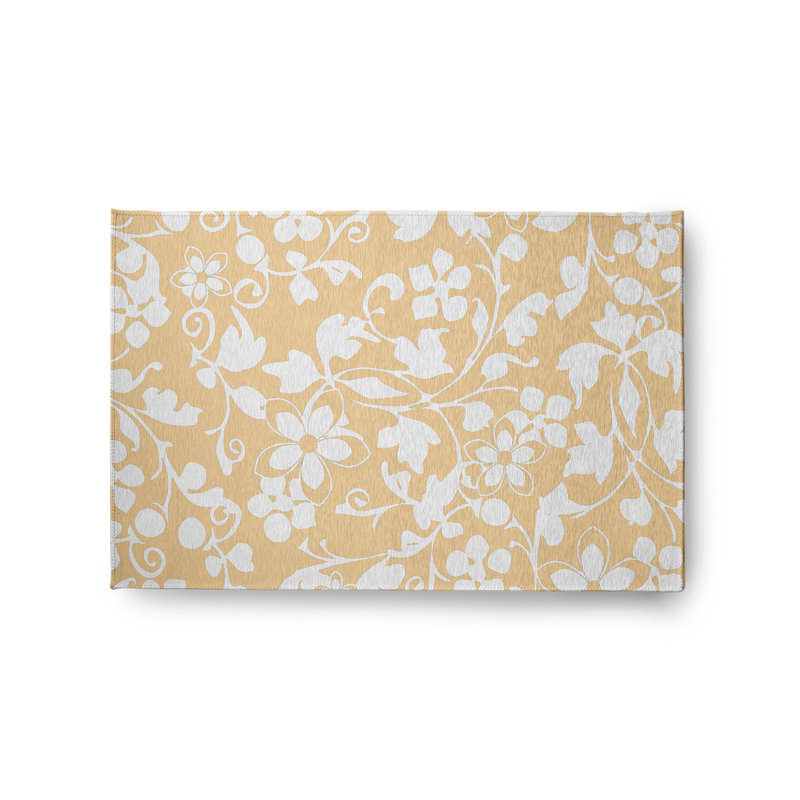 Ingunn Chenille Floral Indoor Rug, Rectangle 2' x 3'
