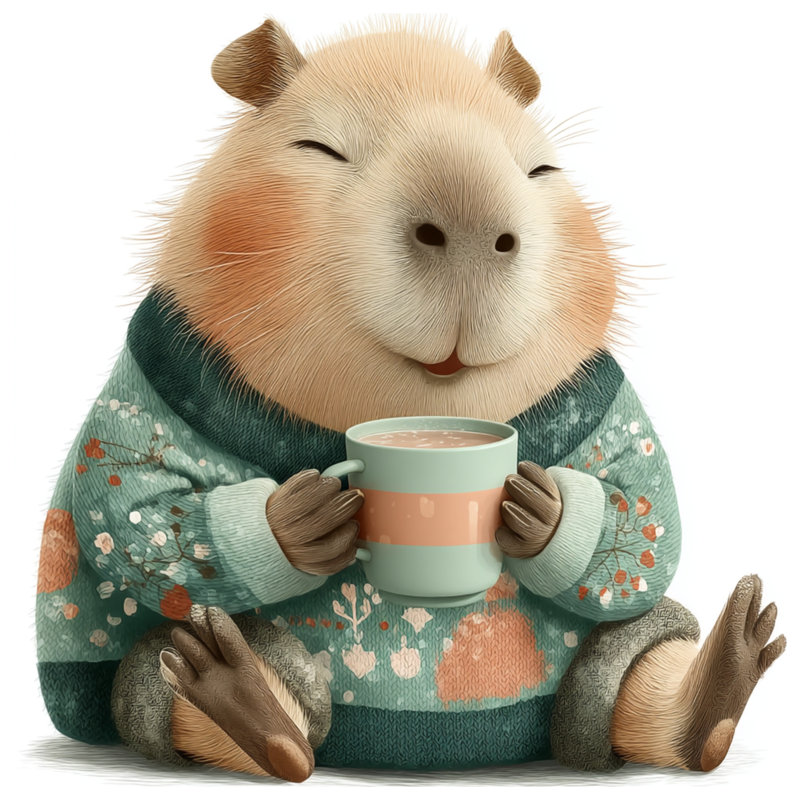 Rideaux de douche Capybara, L 70 po x H 84 po