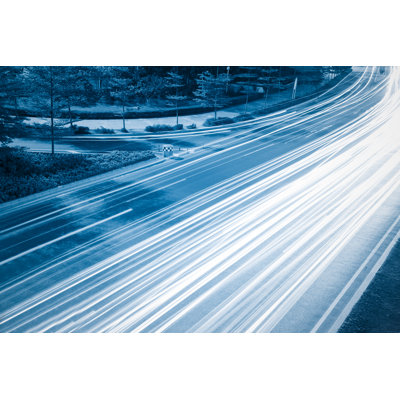 Light Trails by Shansekala - Wrapped Canvas Print