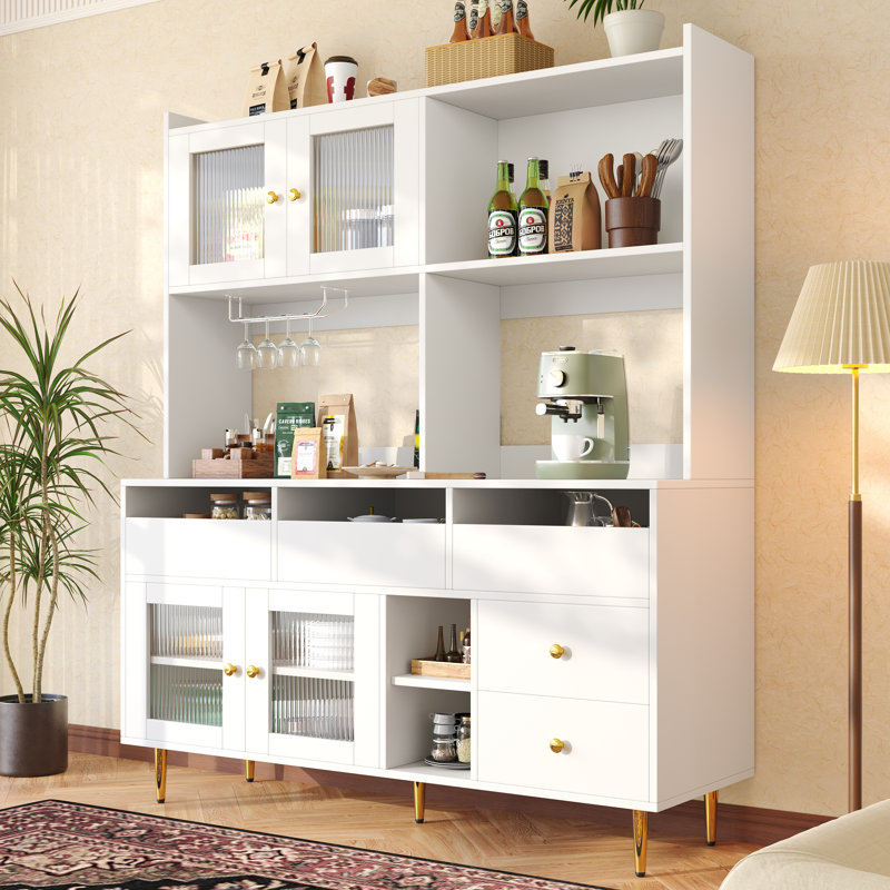 171cm Kitchen Pantry, White