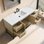 Meuble-lavabo simple 54 po avec plateau en pierre d'ingénierie Cherita