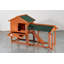 Poulailler de qualité supérieure avec toit résistant aux intempéries et plateau facile à nettoyer, fabrication en bois de sapin durable