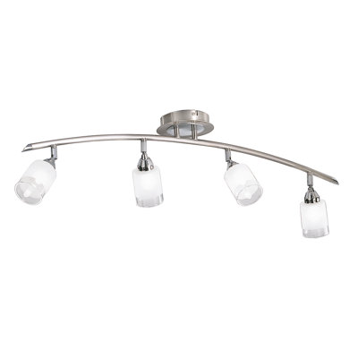 Saniyah Clear Glass Flush Mount