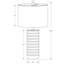 H 28 po, lampe de table, résine crème, abat-jour ivoire / crème, transitionnel, éclairage
