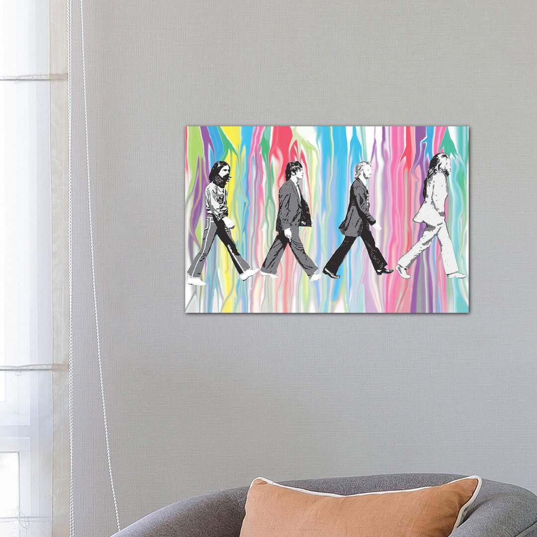 Leinwandbild - Grafikdruck „Beatles - Abbey Road” von Gary Hogben