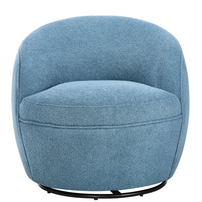 Chaise pivotante Modern 360, rembourrage épais bleu, chaise confortable en mousse