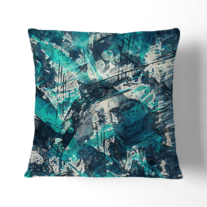 Square Throw Cushion, 40cm H x 40cm W x 15cm D, Black