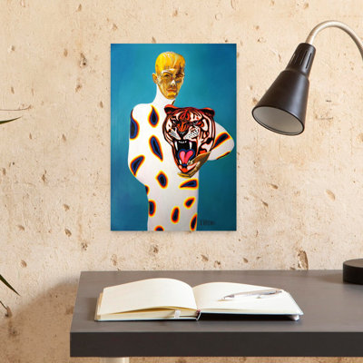 Mascotte de tigre contemporain, art mural