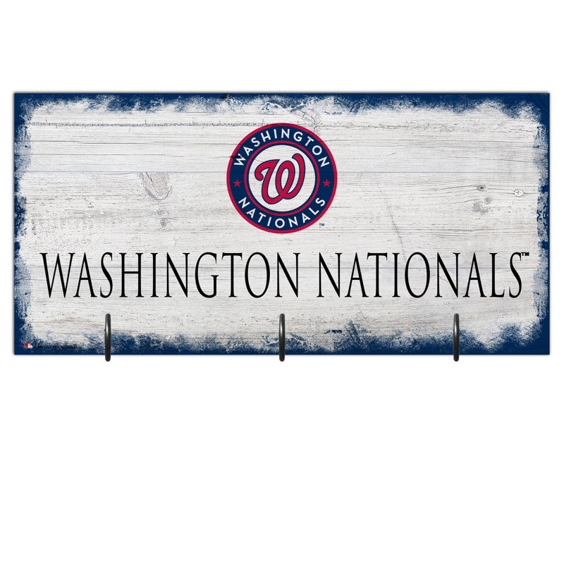 3 - Hook Wall Mounted Coat Rack, Nationals