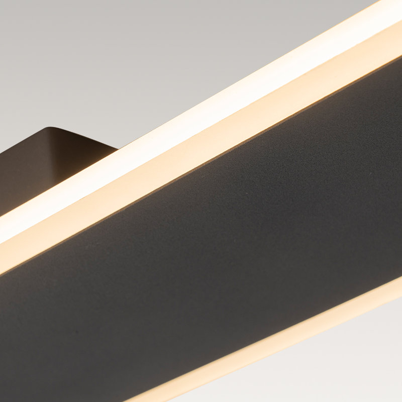 1 - Light Oval Long Led Semi Flush Mount