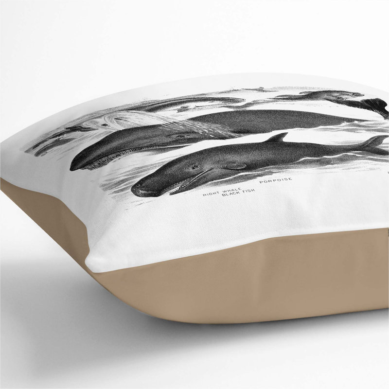 Square Throw Cushion, Stone, 40cm H x 40cm W x 15cm D