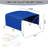 3 Bow Bimini Top for Boat with 1" Aluminum Frame, Watercraft Cover Marine Canvas & Removable Side Curtains, Adjustable Windproof Ropes-124530285