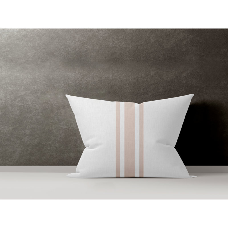 Housse et insert de coussin en coton Sabine, Pêche