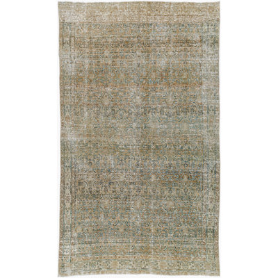 Antique One of a Kind One-of-a-Kind 5'8" x 9'7" Hand Knotted Area Rug