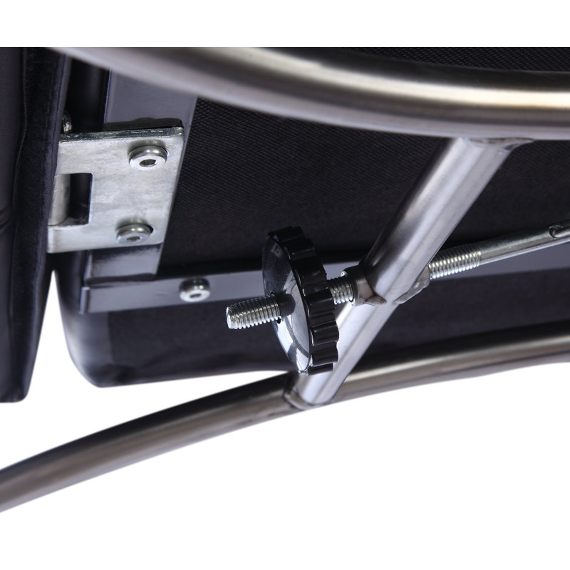 Belma bar stool, Counter Stool (26” Seat Height), Black Faux Leather/Chrome Frame