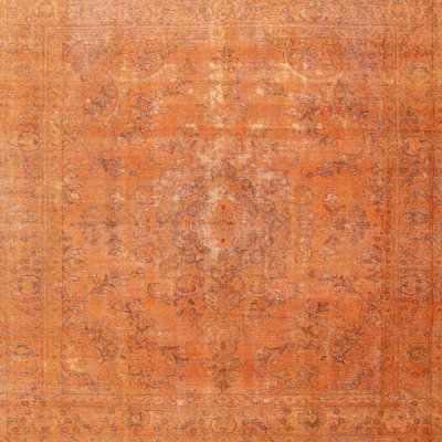 Tapis oriental orange