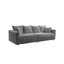 Canapé 104,3 po en velours côtelé 104,3 po avec coussins moelleux pour salon, chambre à coucher, appartement, bureau-1372954910