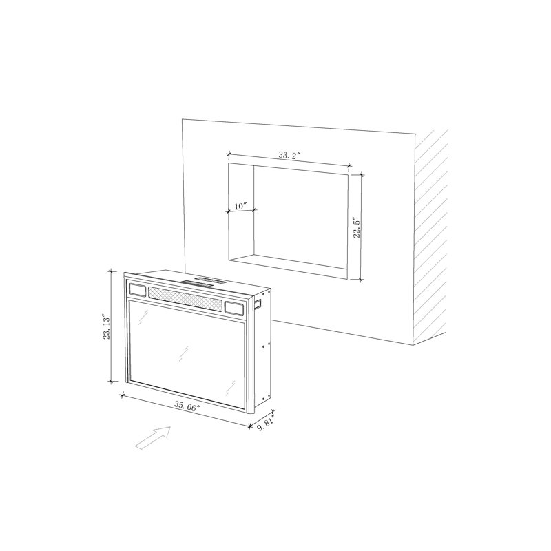 Electric Fireplace Insert