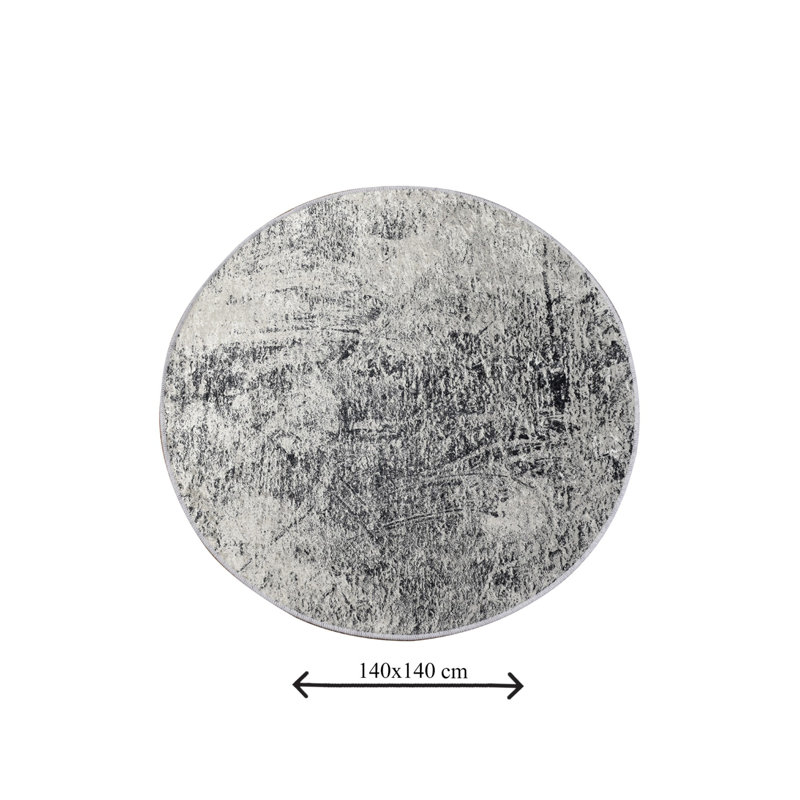 Markleville Circle Bath Mat, 1cm H x 140cm W x 140cm L