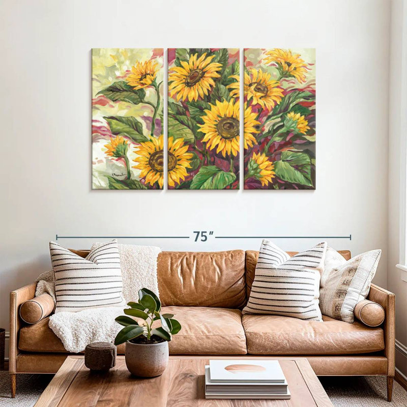 Harnek tournesols flamboyants, H 36 po x l 57 po