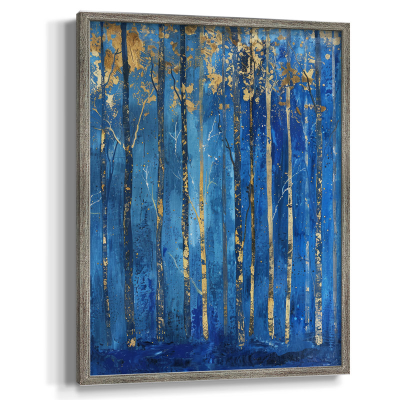 ABSTRACT Series VII, reproduction encadrée - bois massif, H 11 po x l 9 po