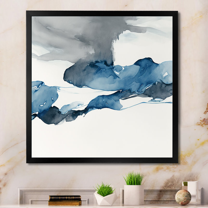 «Sapphire Blue Nebula X», reproduction sur toile, Impression noire sur toile encadrée, H 16 po x l 16 po x P 1 po
