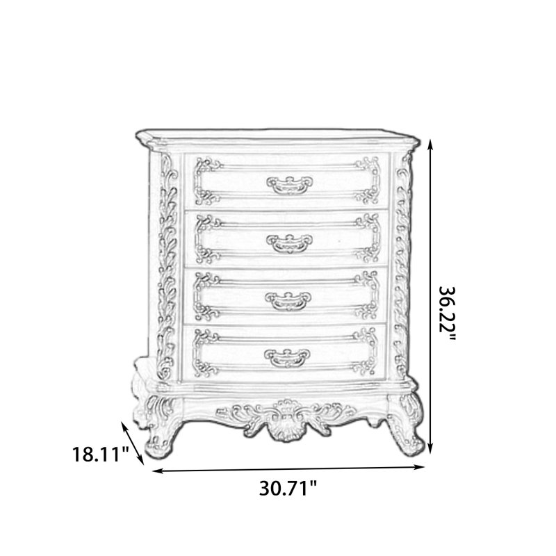 Commodes et commodes rectangulaires en bois massif cerisier