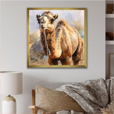 Camel désert Nomad IV - animaux, reproduction d'art sur toile