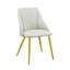 Chaise d'appoint en cuir (ensemble de 2)