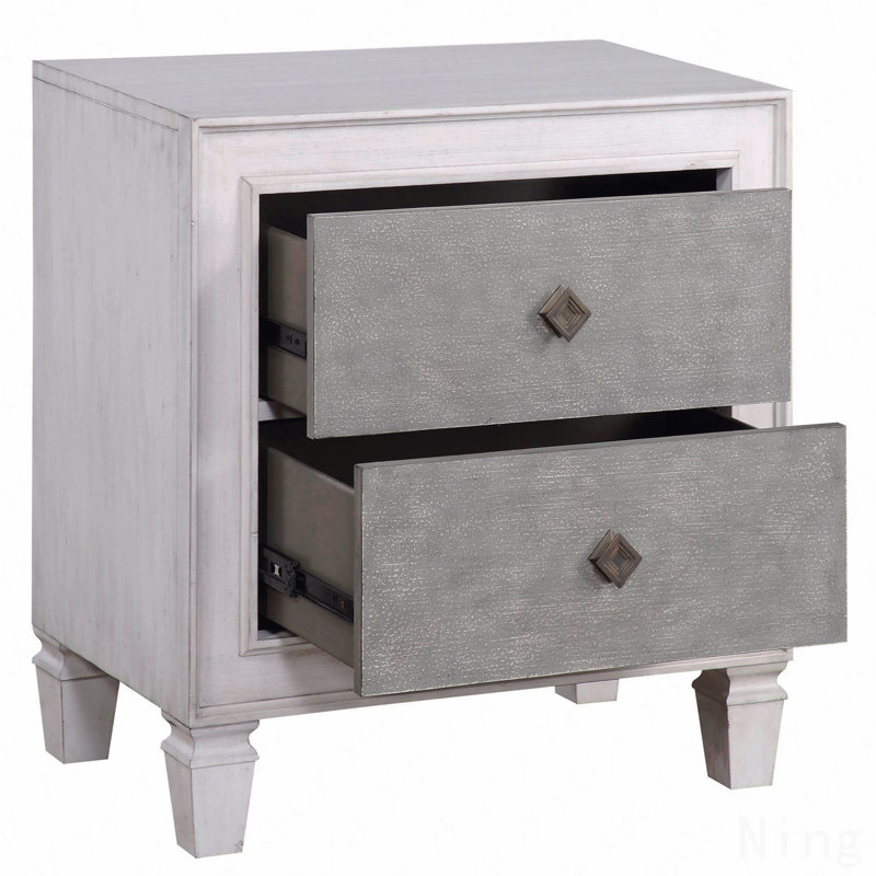 Table de chevet 2 tiroirs