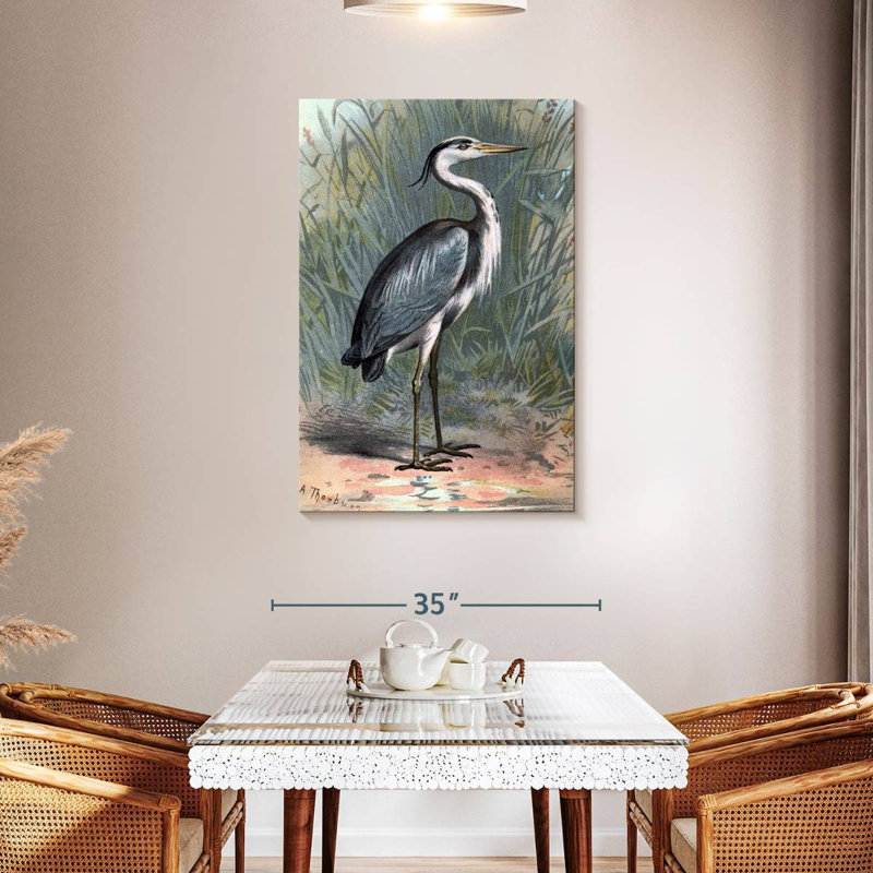 Brampt Heron, 45" H x 30" W