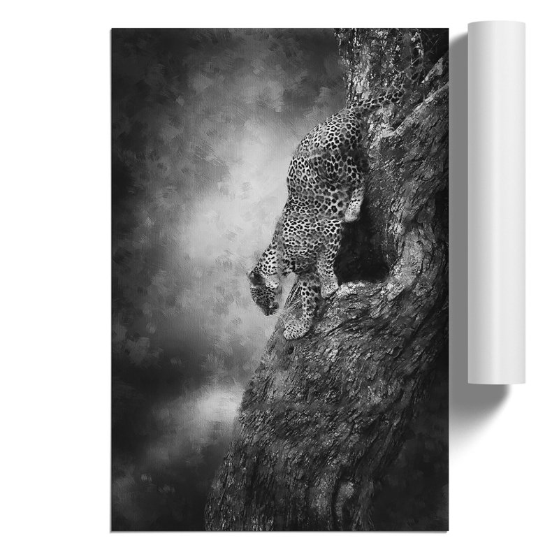 Leopard Painting - Frameless Print, 30cm H x 21cm W x 0.1cm D