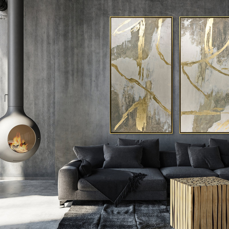 Metallic Expression I Painting by THE Studio