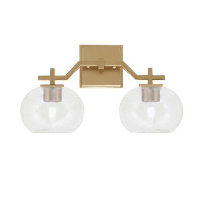 Headland Bath Bar Shown With 7" Clear Bubble Glass