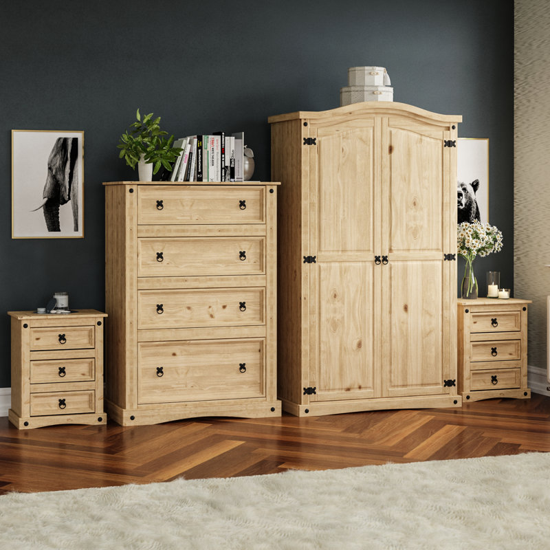Harold Solid Wood Piece Bedroom Set