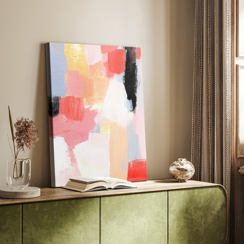 Aérien écarlate I - galerie Cavas sur mesure, H 18 po x l 12 po