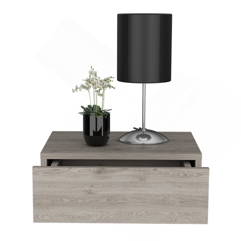 Nightstand Isola, Bedroom, Light Gray, Light Gray